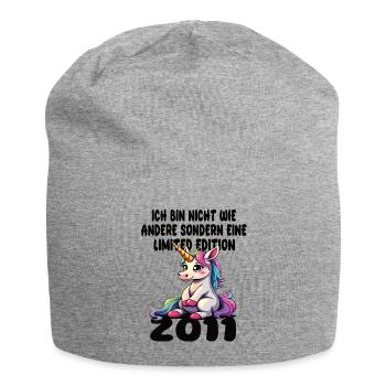 Limited Edition 2011 Geburtstag 2011 Geboren - Jersey-Beanie - Grau meliert - Vorne