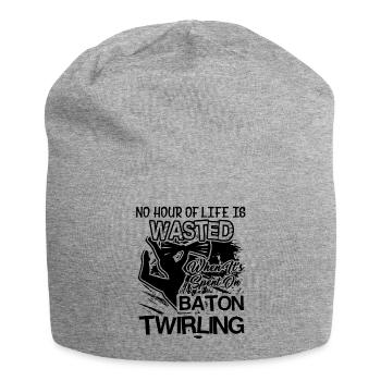 Baton Twirling Spent Time For Baton Twirling - Jersey Beanie - heather grey - Front