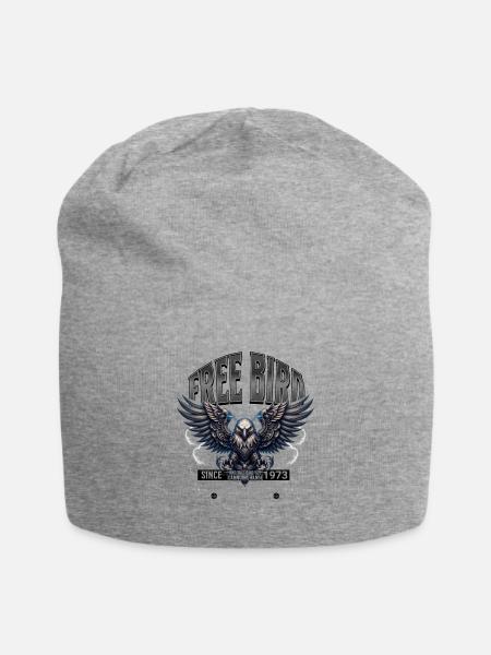 FreiVogel Adler 1973 Design - Jersey-Beanie - Grau meliert