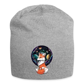 Mystic Fox Foxes Vixen Planet All - Jersey Beanie - heather grey - Front