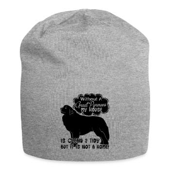 Without A Great Pyrenees - Jersey Beanie - heather grey - Front