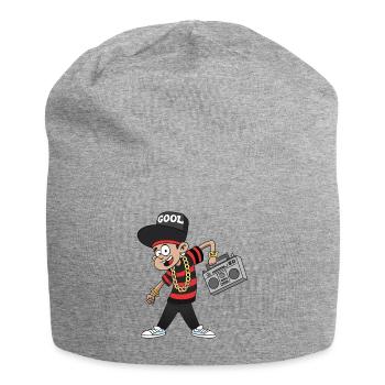 PUNK MAN - Jersey Beanie - heather grey - Front