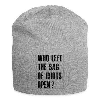 who left the bag - Jersey Beanie - heather grey - Front