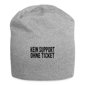 Kein Support Ohne Ticket - Jersey-Beanie - Grau meliert - Vorne