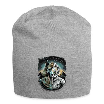 Ancien astronaute Anubis divinité futuriste de l’espace - Bonnet en jersey - gris chiné - Devant