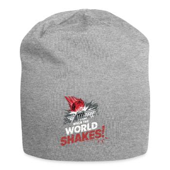 QUAND LE MONDE TREMBLE - Bonnet en jersey - gris chiné - Devant