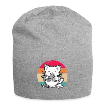 Anime Ramen Nourriture Drôle Cadeau Design - Bonnet en jersey - gris chiné - Devant
