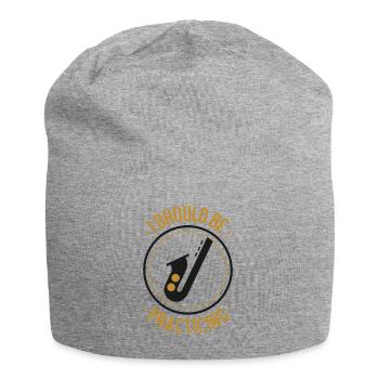 Saxophones que je devrais pratiquer - Bonnet en jersey - gris chiné - Devant