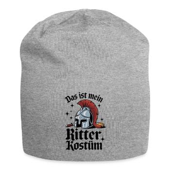 Das ist mein Ritter Kostüm - Jersey-Beanie - Grau meliert - Vorne