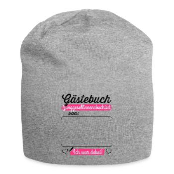 Braut T-Shirt JGA Frauen Junggesellinnenabschied - Jersey-Beanie - Grau meliert - Vorne