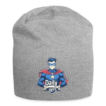 Daily Hero - Entfessle den Helden in Dir - Jersey-Beanie - Grau meliert - Vorne