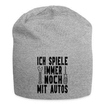 KFZ Mechaniker - Ich spiele immer noch mit Autos - Jersey-Beanie - Grau meliert - Vorne