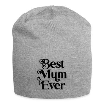 Best Mum Ever - Jersey Beanie - heather grey - Front