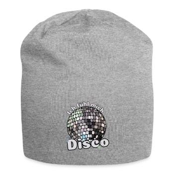 Ich fühl mich Disco! Diskothek Discokugel Spruch - Jersey-Beanie - Grau meliert - Vorne