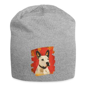 Bull Terrier Chien de combat Race de chien - Bonnet en jersey - gris chiné - Devant