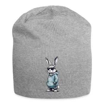 Cool Bunny Easter Bunny Bunny Rabbit Kids - Jersey Beanie - heather grey - Front