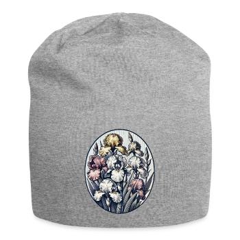 Iris - Bonnet en jersey - gris chiné - Devant