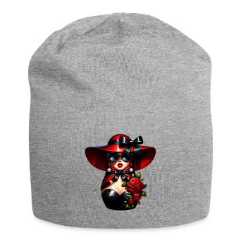 Fille russe ! Matriochka Russe pour Russes - Bonnet en jersey - gris chiné - Devant