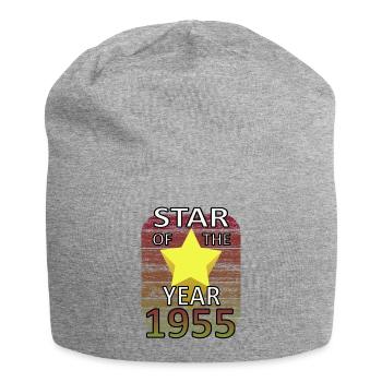 Année Étoile 1955 Anniversaire Chemise Légende - Bonnet en jersey - gris chiné - Devant