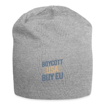 Pro-Europe Boycott USA Buy EU - Jersey Beanie - heather grey - Front