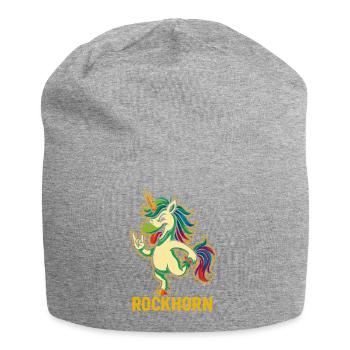 Rockhorn Einhorn Spruch Design - Jersey-Beanie - Grau meliert - Vorne