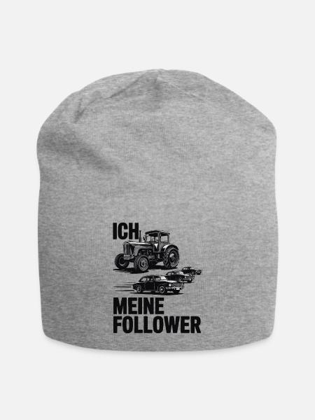 Ich & meine Follower – Traktor Edition - Jersey-Beanie - Grau meliert