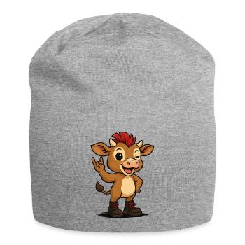 Punk Rock Calf - Jersey-Beanie - Grau meliert - Vorne