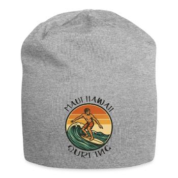 Surfeur Maui Hawaii Surfing - Tenue de surf - Bonnet en jersey - gris chiné - Devant