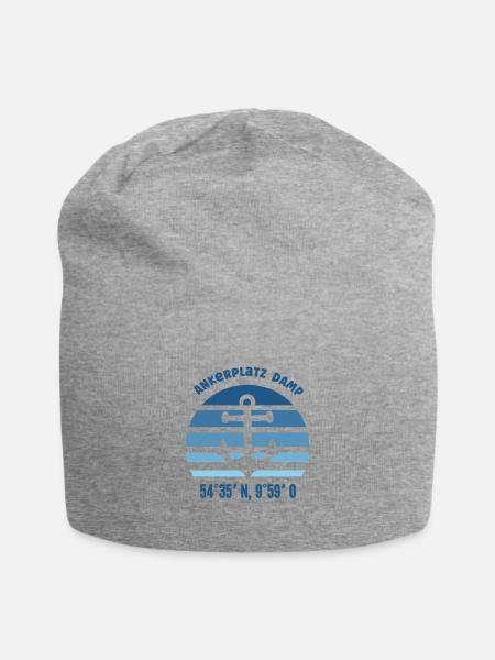 Damp Ostseebad Anker Küste Ostseeküste Ostsee - Jersey-Beanie - Grau meliert