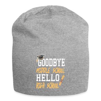Goodbye Middle School Hello High School - Jersey Beanie - heather grey - Front