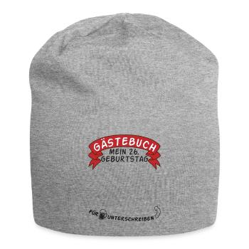 Guestbook My 26th Birthday Gift Idea - Jersey Beanie - heather grey - Front