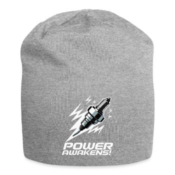 Electric Spark Spark Plug T-Shirt Design - Jersey Beanie - heather grey - Front