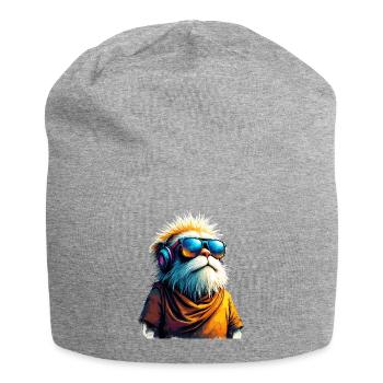 Dj suricate avec lunettes de soleil T-Shirt - Bonnet en jersey - gris chiné - Devant