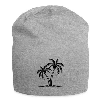 Palm Island - Jersey Beanie - heather grey - Front