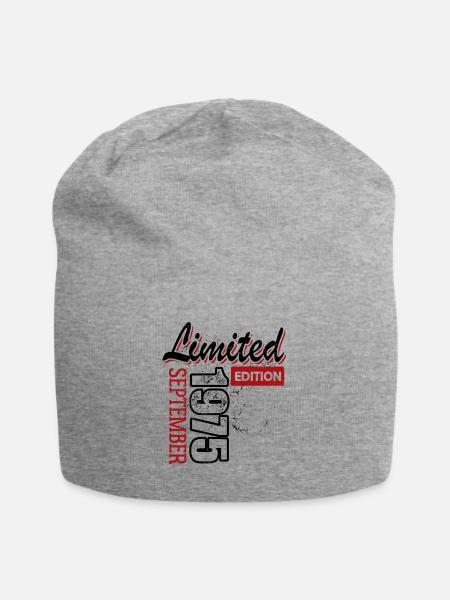 Limited Edition September 1975 Geburtstag Geschenk - Jersey-Beanie - Grau meliert