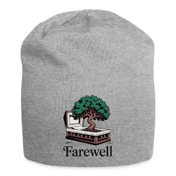 Memorial Tree of Life Design - Jersey Beanie - heather grey - Front