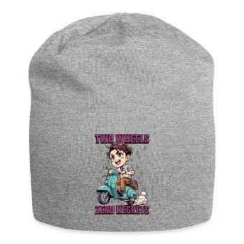 Scooter Two Wheels Zero Regrets Scooter Driver - Jersey Beanie - heather grey - Front
