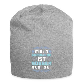 Samoyed Dog Saying - Jersey Beanie - heather grey - Front