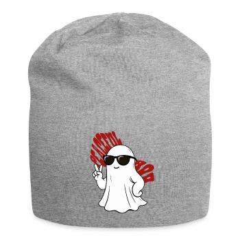 Casual Ghost with Sunglasses - Jersey Beanie - heather grey - Front
