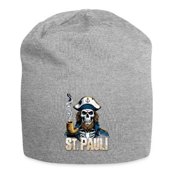 St.Pauli Kiez Hamburg Totenkopf Sankt Pauli - Bonnet en jersey - gris chiné - Devant