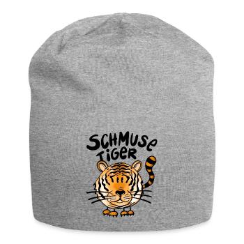Tiger Cuddly Tiger - Jersey Beanie - heather grey - Front