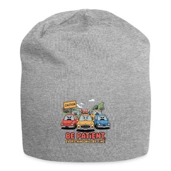 Patience on the Road - Jersey Beanie - heather grey - Front