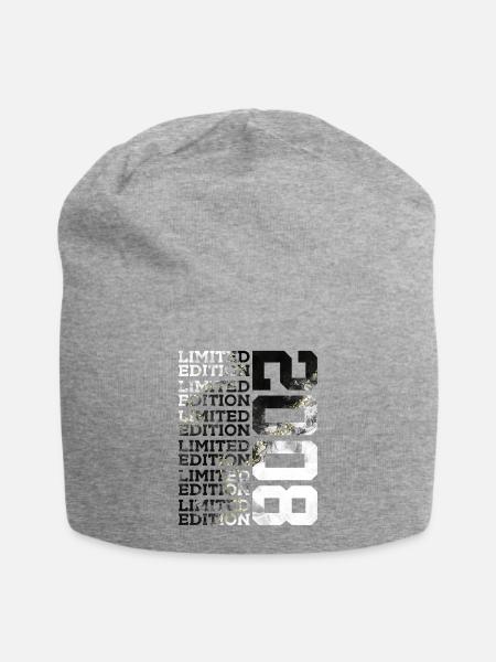18 JAHRE LIMITED EDITION 2008 18. GEBURTSTAG - Jersey-Beanie - Grau meliert
