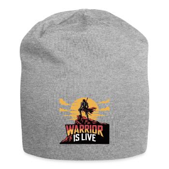 Guerrier sur la falaise coucher de soleil - Bonnet en jersey - gris chiné - Devant