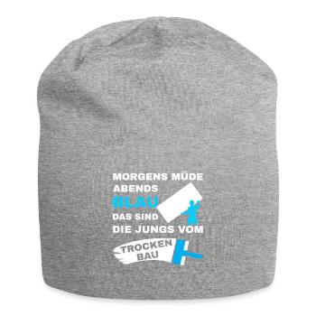 Drywall Drywall Drywall Fitter Saying - Jersey Beanie - heather grey - Front
