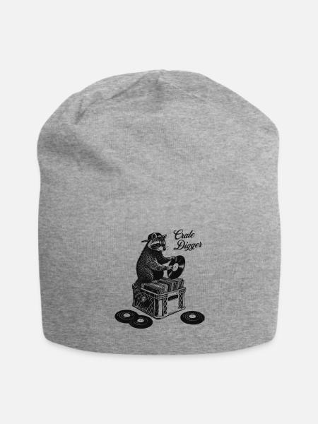 Crate Digger - Jersey-Beanie - Grau meliert