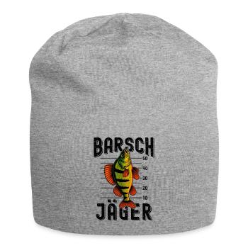 Chasseur de perches Pêcheur de perches Pêche à la perche - Bonnet en jersey - gris chiné - Devant