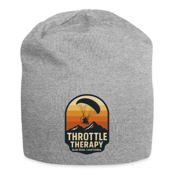 Throttle Therapy Paragliding Adventure - Jersey Beanie - heather grey - Front