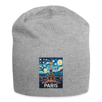 Paris - Bonnet en jersey - gris chiné - Devant