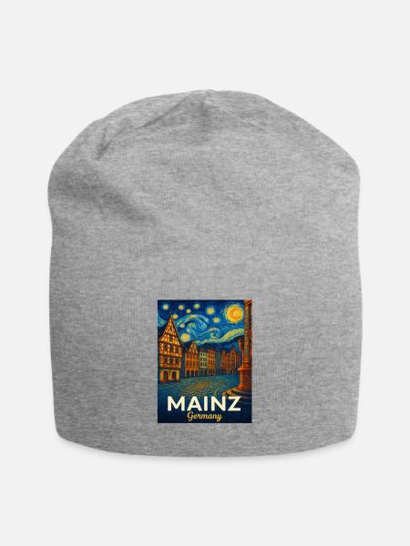 Mainz - Jersey-Beanie - Grau meliert